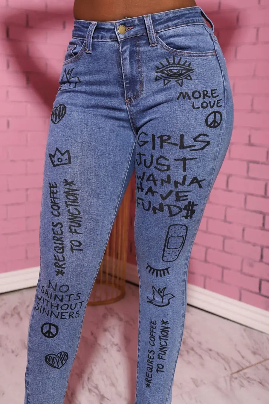 Hot sale printed jeans - Unique Unique Unique Hot sale printed jeans