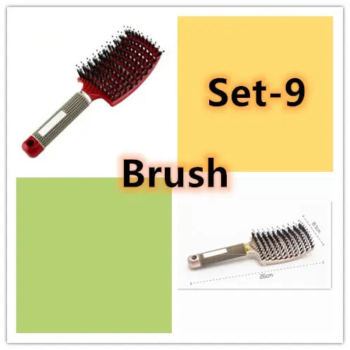 Hairbrush Anti Klit Brushy Haarborstel Women Detangler Hair Brush Bristle Nylon Scalp Massage  Teaser Hair Brush Comb Unique