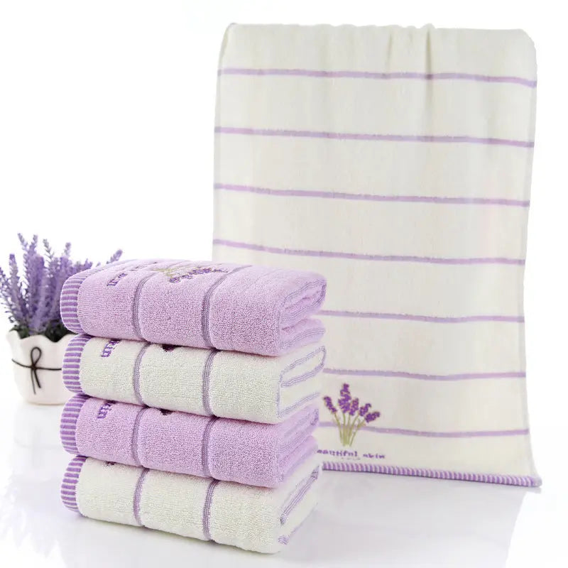 Pure Cotton 32 Strand Embroidered Face Washing Towel - Unique Unique Unique Pure Cotton 32 Strand Embroidered Face Washing Towel