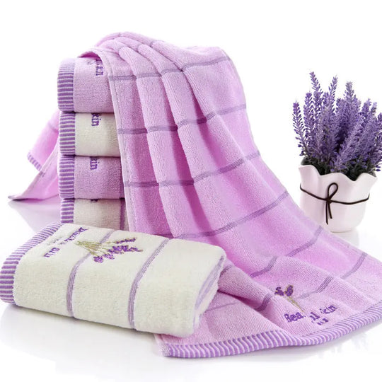 Pure Cotton 32 Strand Embroidered Face Washing Towel - Unique Unique Unique Pure Cotton 32 Strand Embroidered Face Washing Towel