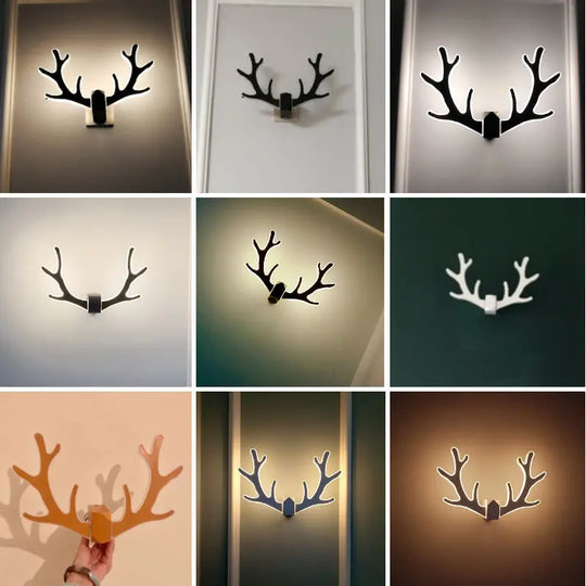 Nordic Antlers Wall Lamp Simple Modern Bedroom - Unique Unique Unique Nordic Antlers Wall Lamp Simple Modern Bedroom
