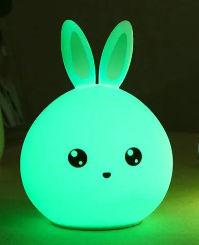 Cute Night Light Animal Rabbit Night lamps Touch Sensor Silicone LED Colorful Lights - Unique Unique Unique Cute Night Light Animal Rabbit Night lamps Touch Sensor Silicone LED Colorful Lights