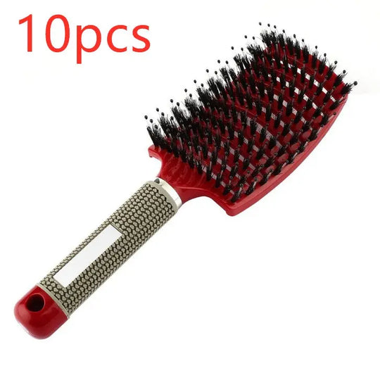 Hairbrush Anti Klit Brushy Haarborstel Women Detangler Hair Brush Bristle Nylon Scalp Massage  Teaser Hair Brush Comb Unique