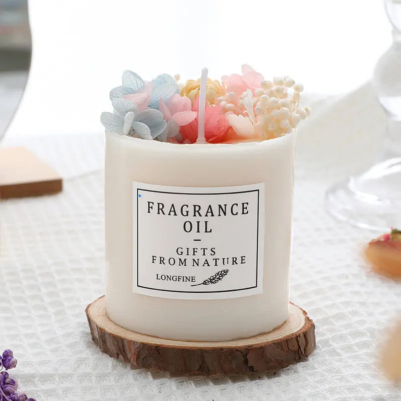 Dried Flowers Decor Romantic Candles - Unique Unique Unique Dried Flowers Decor Romantic Candles
