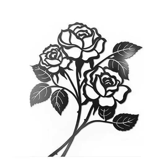 Metal Rose Art Wall Decorations Iron Wall Hanging - Unique Unique Unique Metal Rose Art Wall Decorations Iron Wall Hanging