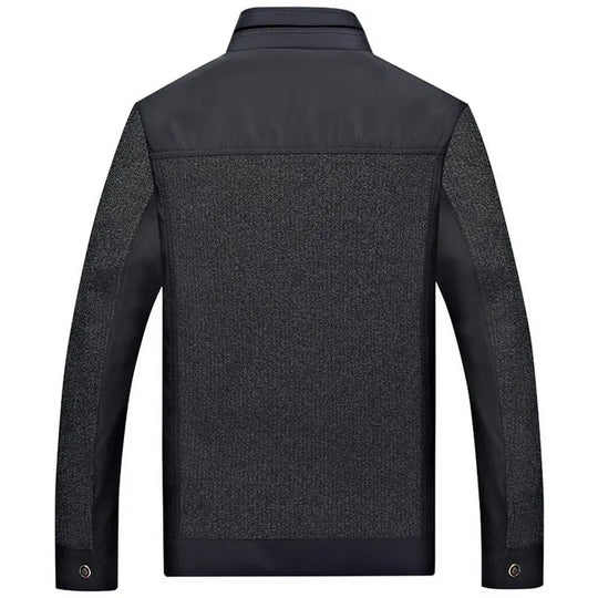 Men's Jacket Middle-aged Collar Autumn and Winter New Jacket Casual Jacket Unique