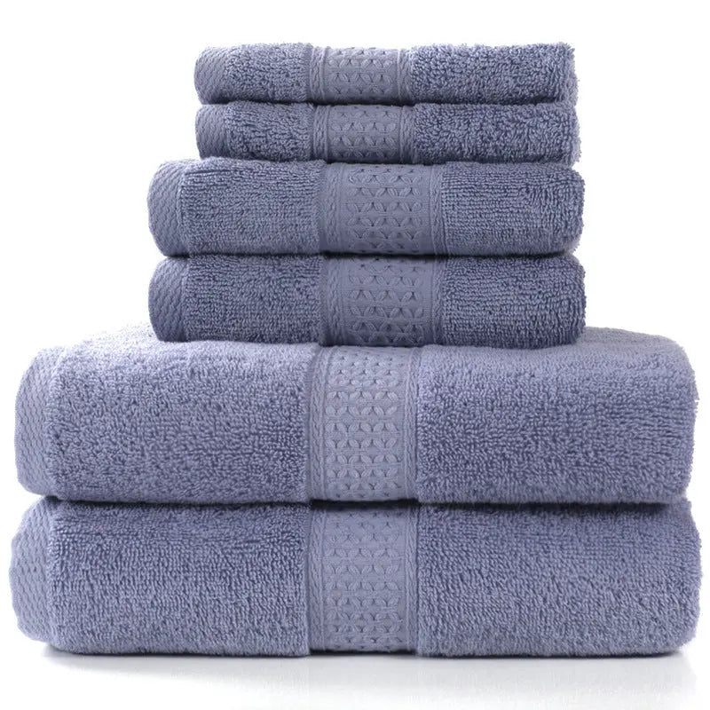 Cotton absorbent towel set of 3 pieces and 6 pieces - Unique Unique Unique Cotton absorbent towel set of 3 pieces and 6 pieces