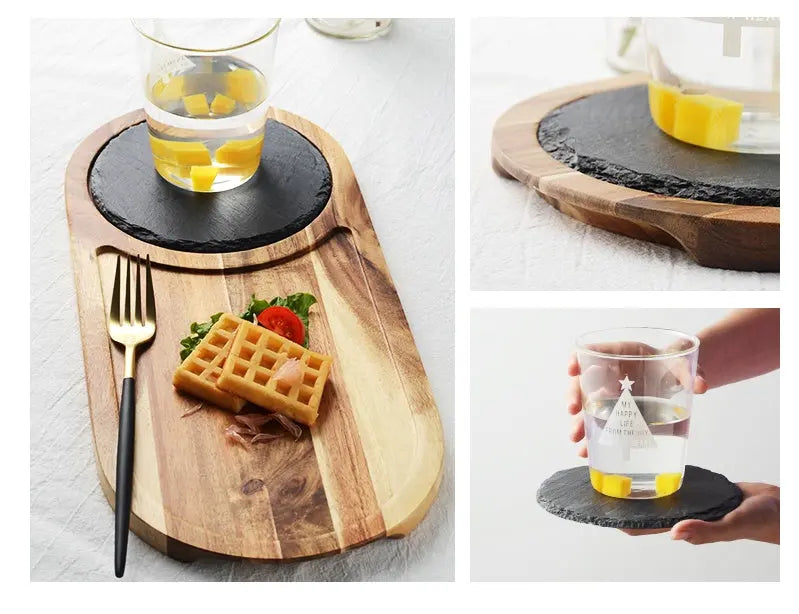 Black Wood Pizza Dish Wooden Plate - Unique Unique Unique Black Wood Pizza Dish Wooden Plate