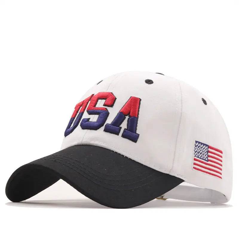 Letter USA Embroidery Baseball Cap Couple Outdoor - Unique Unique Unique Letter USA Embroidery Baseball Cap Couple Outdoor
