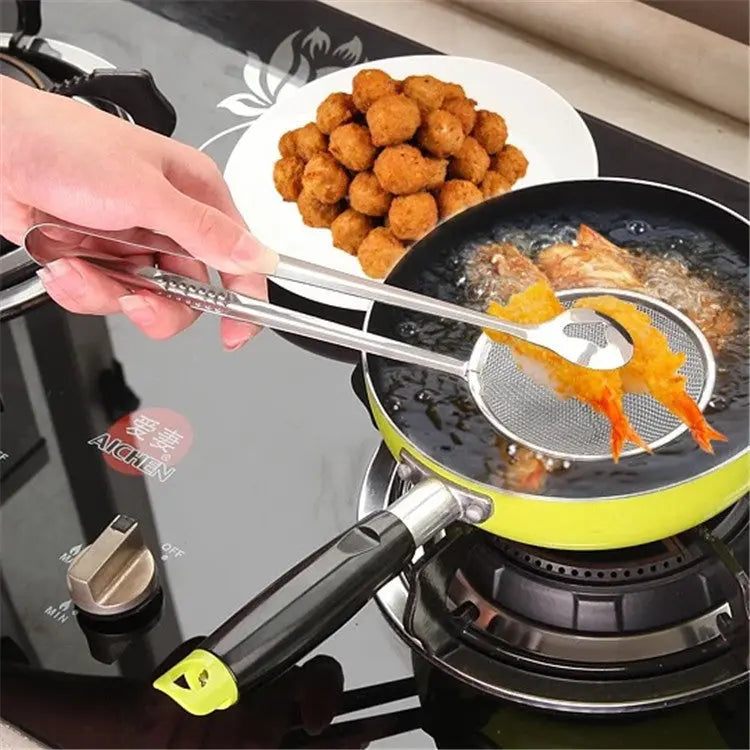 Multi-functional Oil Food Folder Kitchen Accessories Stainless Steel Fried Food Oil Scoop - Unique Unique Unique Multi-functional Oil Food Folder Kitchen Accessories Stainless Steel Fried Food Oil Scoop