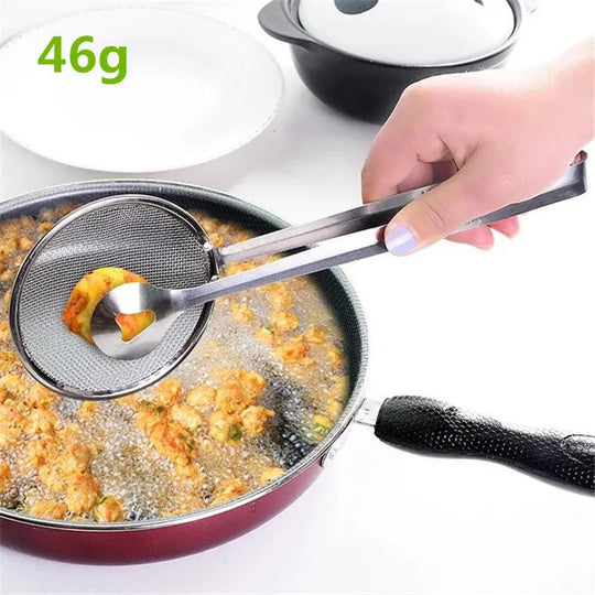 Multi-functional Oil Food Folder Kitchen Accessories Stainless Steel Fried Food Oil Scoop - Unique Unique Unique Multi-functional Oil Food Folder Kitchen Accessories Stainless Steel Fried Food Oil Scoop