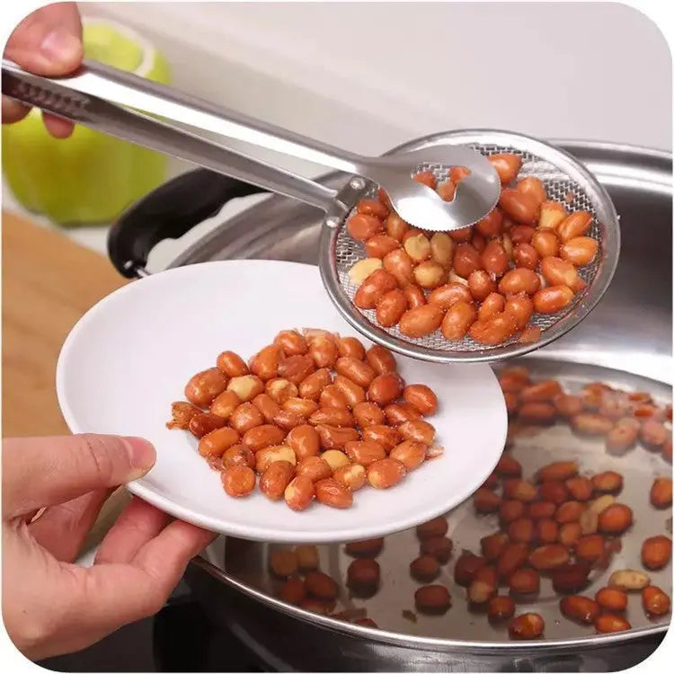 Multi-functional Oil Food Folder Kitchen Accessories Stainless Steel Fried Food Oil Scoop - Unique Unique Unique Multi-functional Oil Food Folder Kitchen Accessories Stainless Steel Fried Food Oil Scoop