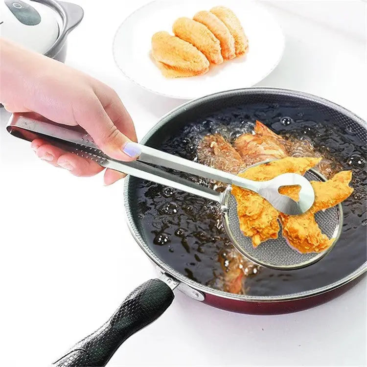 Multi-functional Oil Food Folder Kitchen Accessories Stainless Steel Fried Food Oil Scoop - Unique Unique Unique Multi-functional Oil Food Folder Kitchen Accessories Stainless Steel Fried Food Oil Scoop