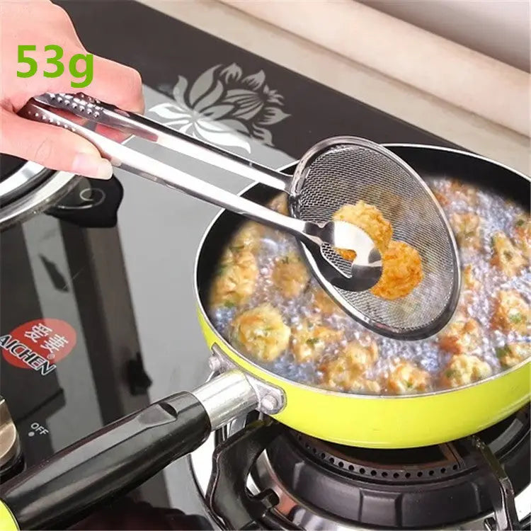 Multi-functional Oil Food Folder Kitchen Accessories Stainless Steel Fried Food Oil Scoop - Unique Unique Unique Multi-functional Oil Food Folder Kitchen Accessories Stainless Steel Fried Food Oil Scoop