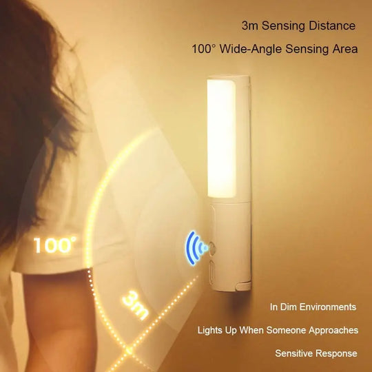 New Style Smart Human Body Induction Motion Sensor LED Night Light For Home Bed Kitchen Cabinet Wardrobe Wall Lamp - Unique Unique Unique New Style Smart Human Body Induction Motion Sensor LED Night Light For Home Bed Kitchen Cabinet Wardrobe Wall Lamp