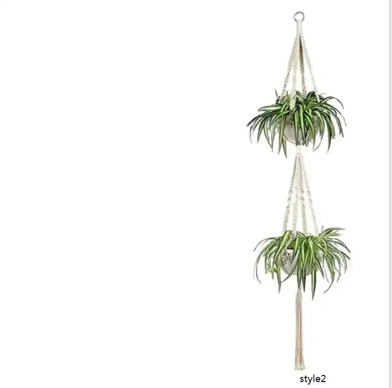 4 Pack - Macrame Hanging Baskets - Unique Unique Unique 4 Pack - Macrame Hanging Baskets
