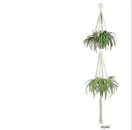 4 Pack - Macrame Hanging Baskets - Unique Unique Unique 4 Pack - Macrame Hanging Baskets
