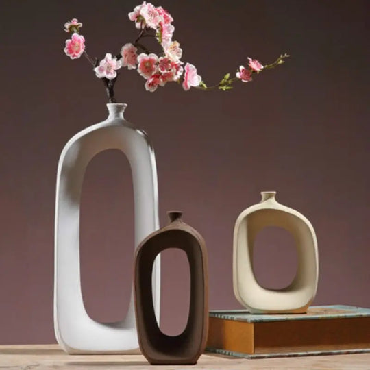Three-piece ceramic vase - Unique Unique Unique Three-piece ceramic vase
