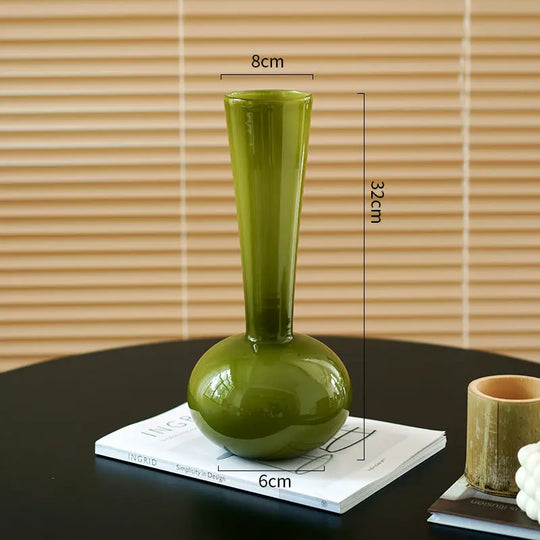 French Style Antique Glass Vase High Sense - Unique Unique Unique French Style Antique Glass Vase High Sense