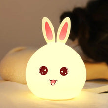 Cute Night Light Animal Rabbit Night lamps Touch Sensor Silicone LED Colorful Lights - Unique Unique Unique Cute Night Light Animal Rabbit Night lamps Touch Sensor Silicone LED Colorful Lights