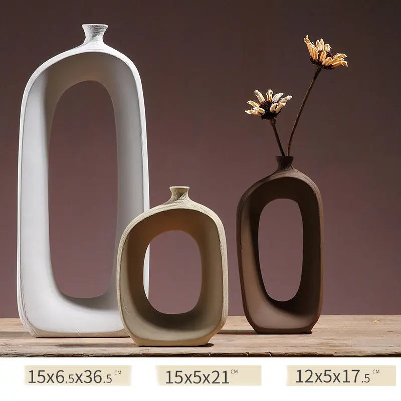 Three-piece ceramic vase - Unique Unique Unique Three-piece ceramic vase