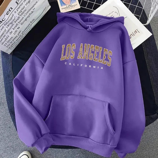 Los Angeles, California Usa City Leopard Hoodie - Unique Unique Unique Los Angeles, California Usa City Leopard Hoodie