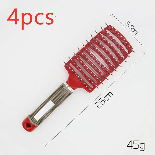 Hairbrush Anti Klit Brushy Haarborstel Women Detangler Hair Brush Bristle Nylon Scalp Massage  Teaser Hair Brush Comb Unique