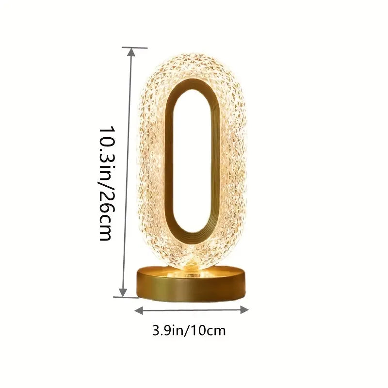 Modern Crystal Table Lamp with Color-Changing LED Lights-4