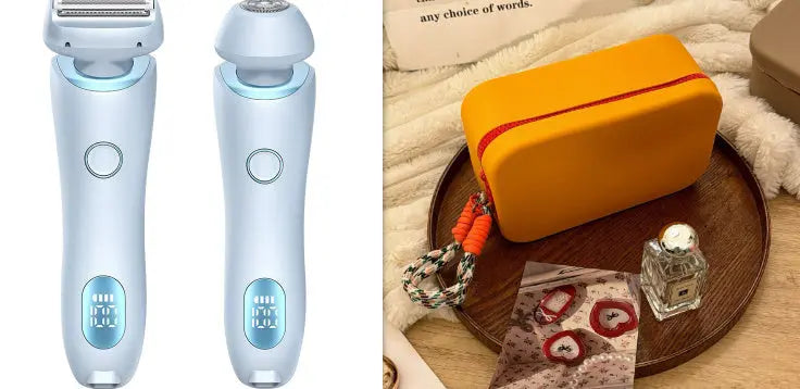 2 In 1 Hair Removal Epilator USB Rechargeable Trimmer Women Body Razor Face Leg Armpit Bikini Hand Pubic Shaver Hair Remover - Unique Unique Unique 2 In 1 Hair Removal Epilator USB Rechargeable Trimmer Women Body Razor Face Leg Armpit Bikini Hand Pubic Shaver Hair Remover