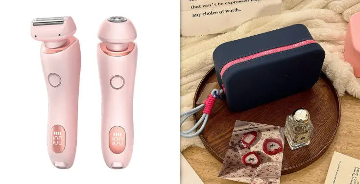 2 In 1 Hair Removal Epilator USB Rechargeable Trimmer Women Body Razor Face Leg Armpit Bikini Hand Pubic Shaver Hair Remover - Unique Unique Unique 2 In 1 Hair Removal Epilator USB Rechargeable Trimmer Women Body Razor Face Leg Armpit Bikini Hand Pubic Shaver Hair Remover