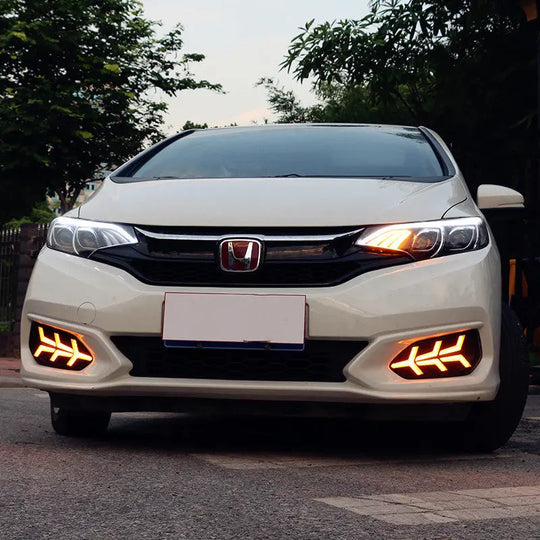 Car modified two-color daytime running lights - Unique Unique Unique Car modified two-color daytime running lights