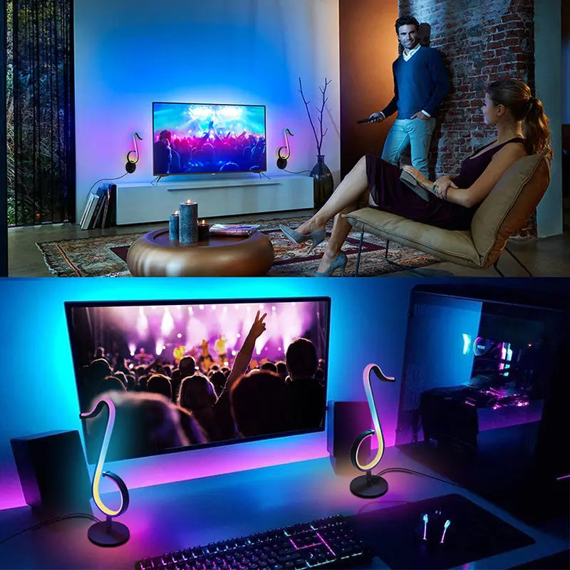 RGB Symphony Atmosphere Table Lamp Simple Night Light - Unique Unique Unique RGB Symphony Atmosphere Table Lamp Simple Night Light