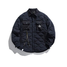 Lapel Gourd Plaid Cotton-padded Clothes For Men And Women Multi-pocket Workwear - Unique Unique Unique Lapel Gourd Plaid Cotton-padded Clothes For Men And Women Multi-pocket Workwear