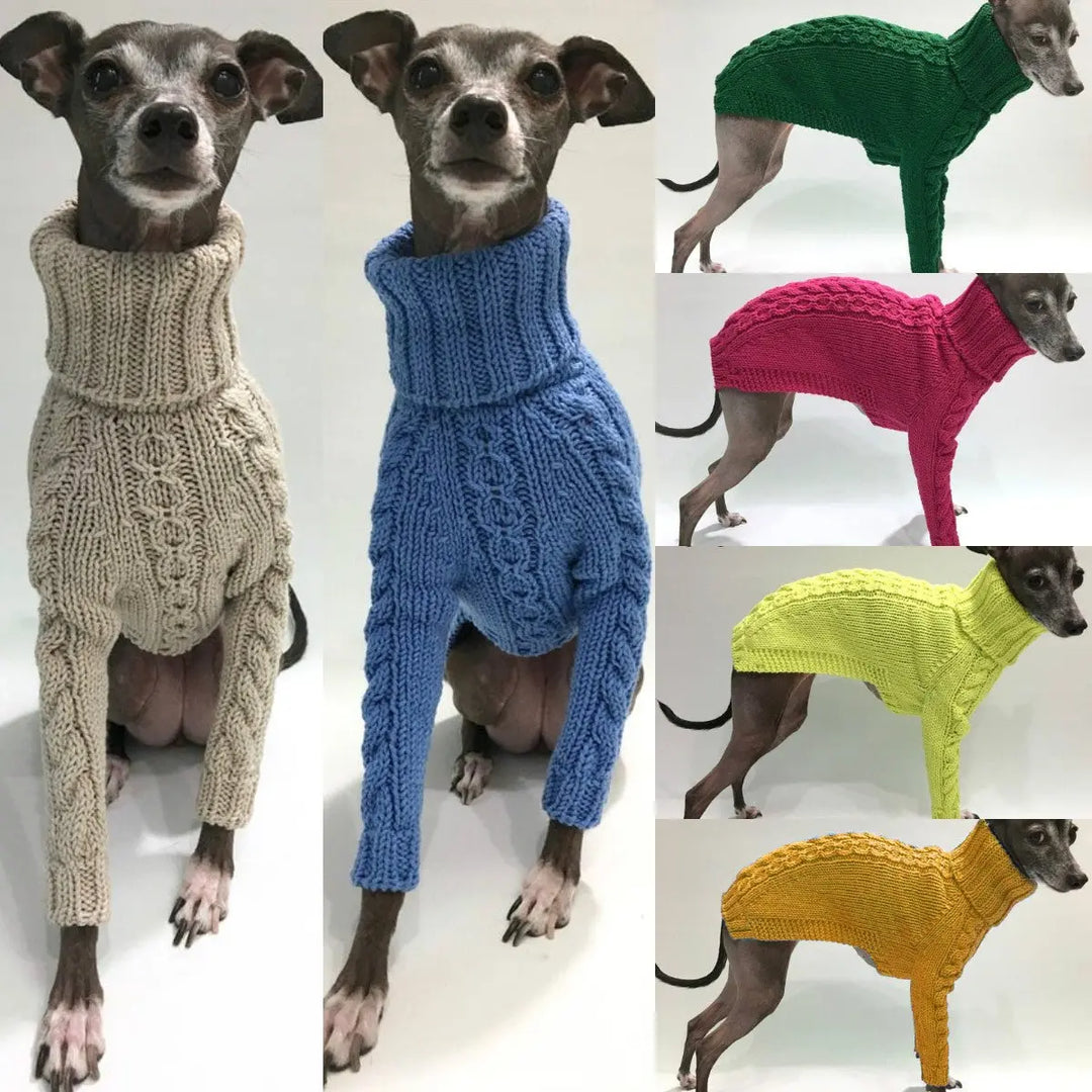 Winter Solid High Collar Dog Sweater Pet Products - Unique Unique Unique Winter Solid High Collar Dog Sweater Pet Products