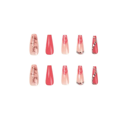 Women's Fashion Finished Product Fake Nails - Unique Unique Unique Women's Fashion Finished Product Fake Nails