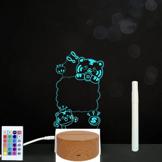 3D Acrylic Board Handwriting Message Board LED Light Unique
