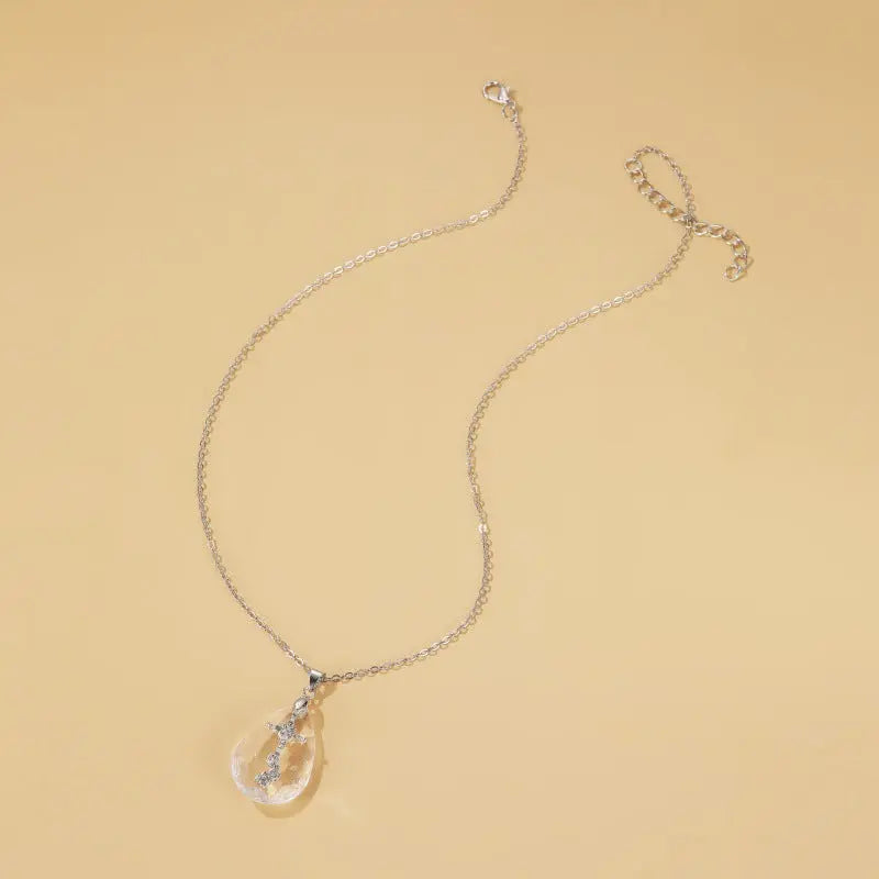 Simple Temperament Wild Drop Pendant Necklace - Unique Unique Unique Simple Temperament Wild Drop Pendant Necklace
