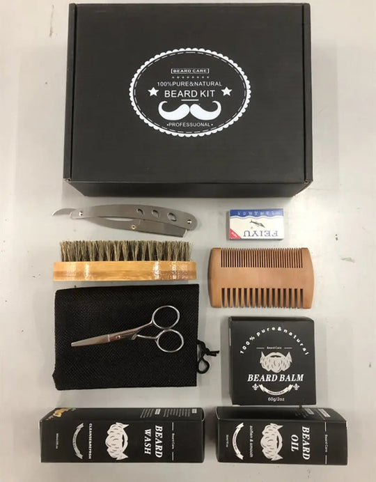Men's Beard Grooming Kit Beard Roller Cleaning Disinfectant Unique