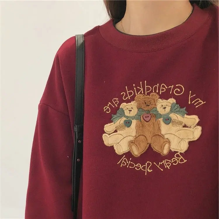 Women's Vintage Fleece Fleece Sweater With Vintage Feel - Unique Unique Unique Women's Vintage Fleece Fleece Sweater With Vintage Feel