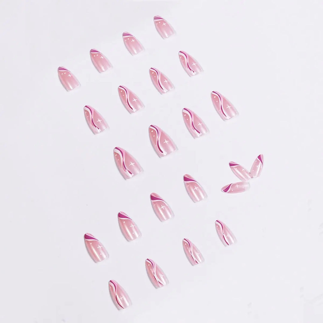 Wave Minimalist Series Pointed Wearing Nail Products - Unique Unique Unique Wave Minimalist Series Pointed Wearing Nail Products