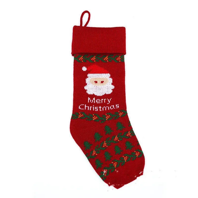 European And American Jacquard Yarn Gift Bag Christmas Decoration - Unique Unique Unique European And American Jacquard Yarn Gift Bag Christmas Decoration