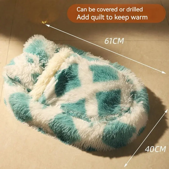 Long Wool Oval Plus Quilt Warm Cat Dog Nest More Than Pets Bed Colors Winter Pet Products - Unique Unique Unique Long Wool Oval Plus Quilt Warm Cat Dog Nest More Than Pets Bed Colors Winter Pet Products