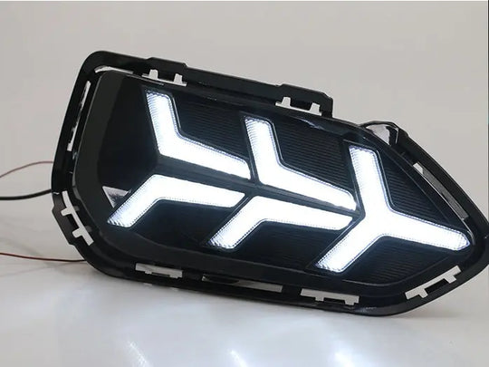 Car modified two-color daytime running lights - Unique Unique Unique Car modified two-color daytime running lights