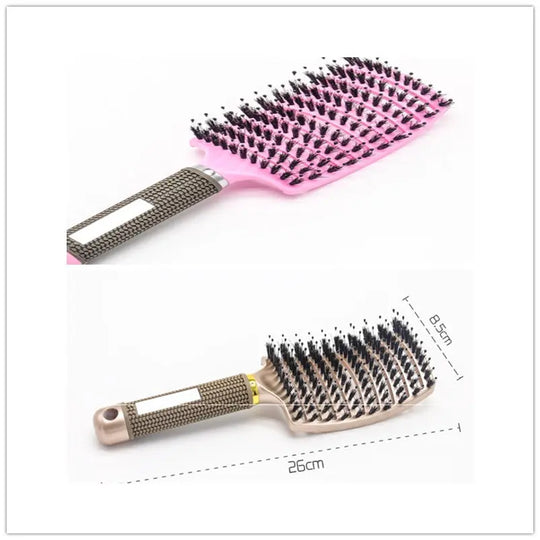 Hairbrush Anti Klit Brushy Haarborstel Women Detangler Hair Brush Bristle Nylon Scalp Massage  Teaser Hair Brush Comb Unique