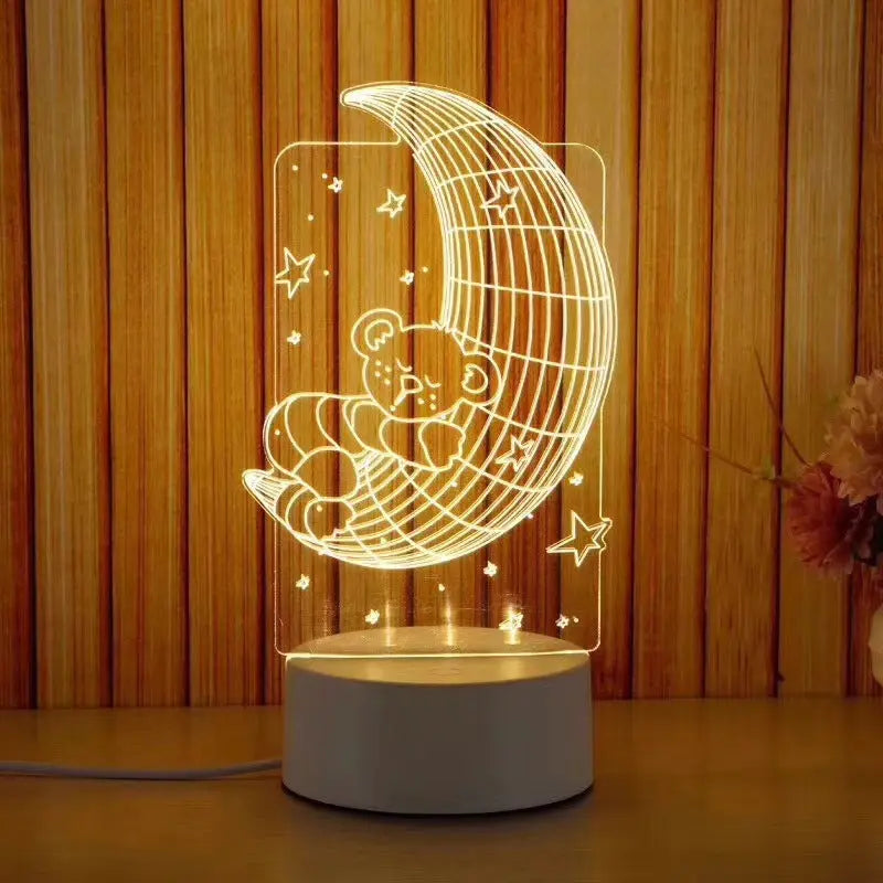 Bedroom bedside creative electronic night light - Unique Unique Unique Bedroom bedside creative electronic night light