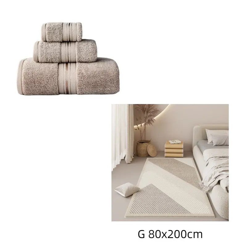 Pure Color Thick Cotton Bath Towel Set Towel Set Increased Pure Cotton Beach Towel Beauty Salon Bath Towel - Unique Unique Unique Pure Color Thick Cotton Bath Towel Set Towel Set Increased Pure Cotton Beach Towel Beauty Salon Bath Towel