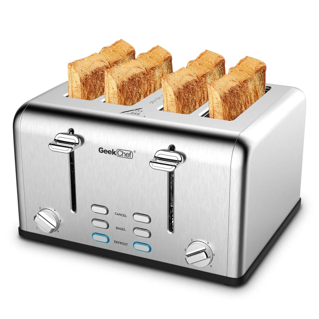 Prohibit Shelves In The Amazon. Toaster 4 Slice, Geek Chef Stainless Steel Extra-Wide Slot Toaster With Dual Control Panels Of Bagel,Defrost,Cancel Function,Ban Amazon - Unique Unique Unique Prohibit Shelves In The Amazon. Toaster 4 Slice, Geek Chef Stainless Steel Extra-Wide Slot Toaster With Dual Control Panels Of Bagel,Defrost,Cancel Function,Ban Amazon