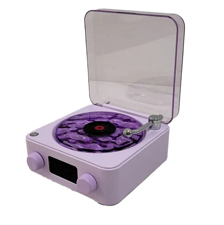 Retro Turntable Speaker Wireless Bluetooth-compatible 5.0 Vinyl Record Player Stereo Sound With White Noise RGB Projection Lamp Effect - Unique Unique Unique Retro Turntable Speaker Wireless Bluetooth-compatible 5.0 Vinyl Record Player Stereo Sound With White Noise RGB Projection Lamp Effect