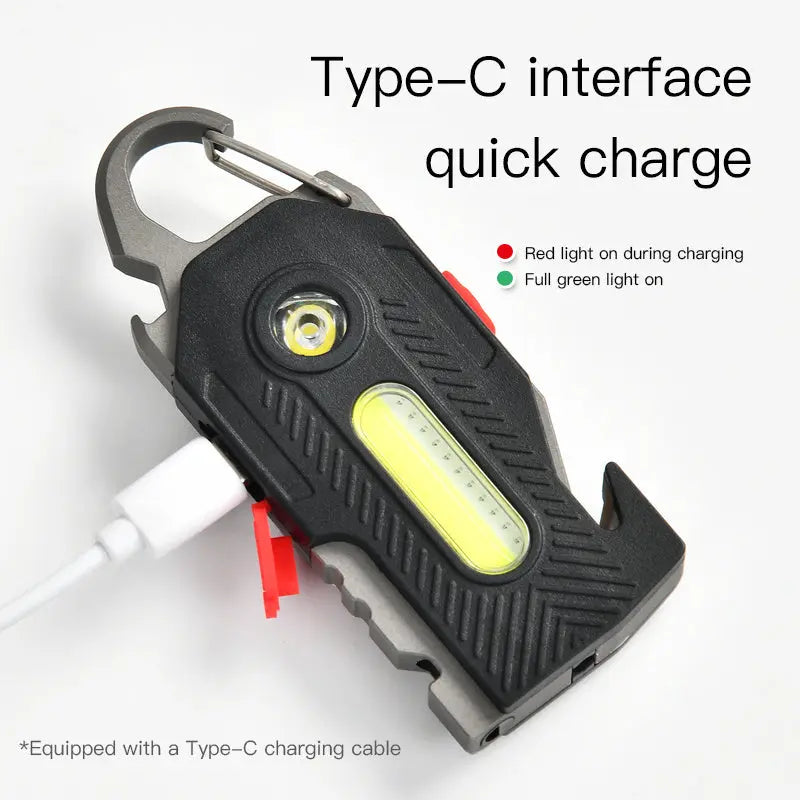 Multifunctional Charging Emergency Light Convenient Keychain Work Light COB High Brightness Maintenance Light Outdoor Camping LED Light - Unique Unique Unique Multifunctional Charging Emergency Light Convenient Keychain Work Light COB High Brightness Maintenance Light Outdoor Camping LED Light