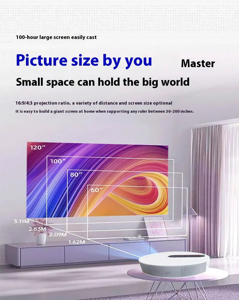 Projector HD Home Theater Smart Home Bedroom Unique